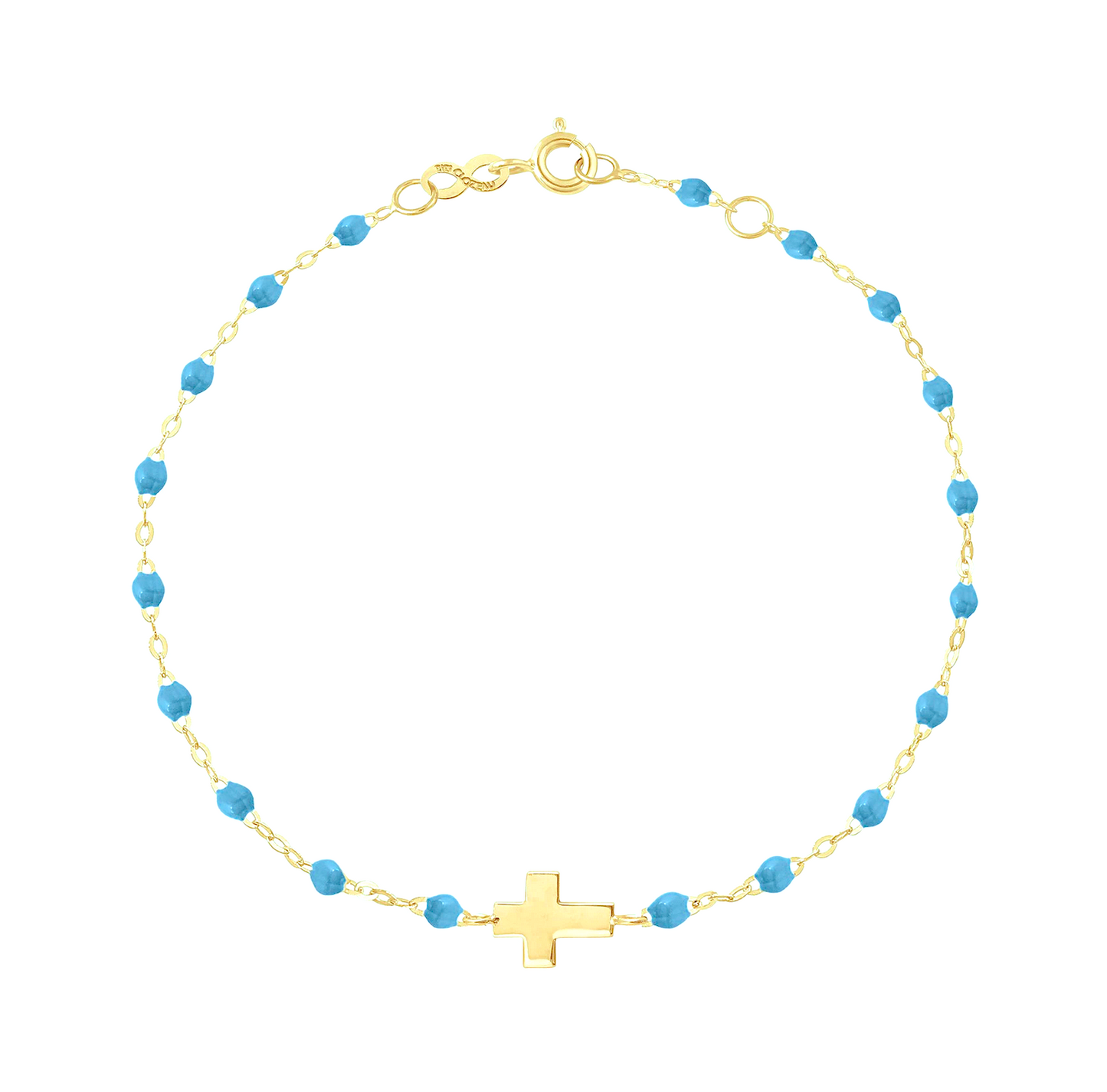 Gigi Clozeau 18kt Gold Classic Cross Bracelet