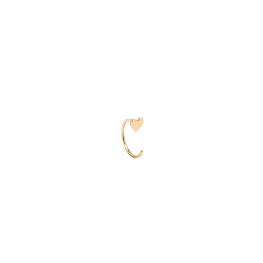 Zoë Chicco 14kt Yellow Gold Itty Bitty Heart Hug Earring Single