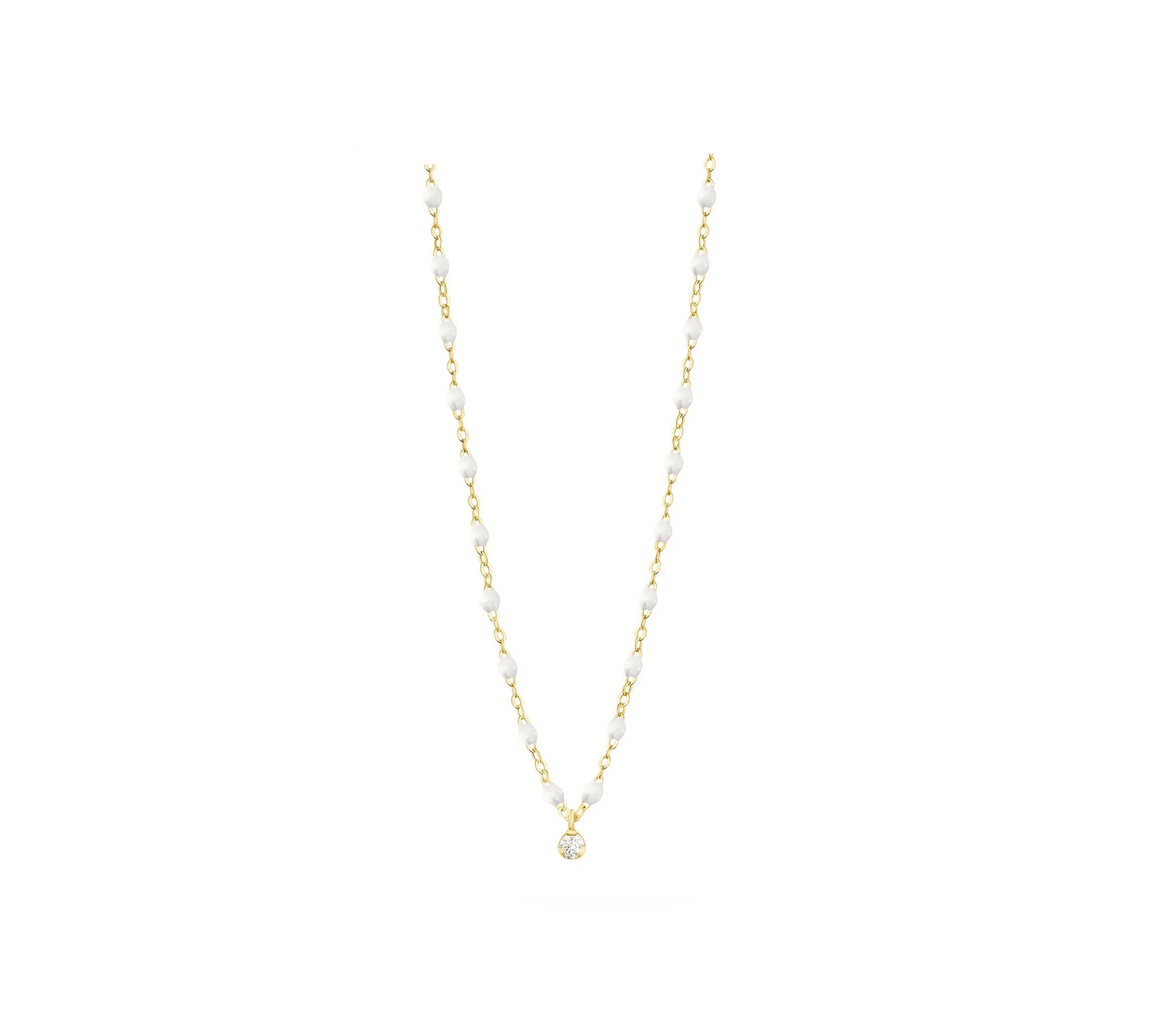 Gigi Clozeau 18kt Classic Supreme 1 Diamond Resin Necklace