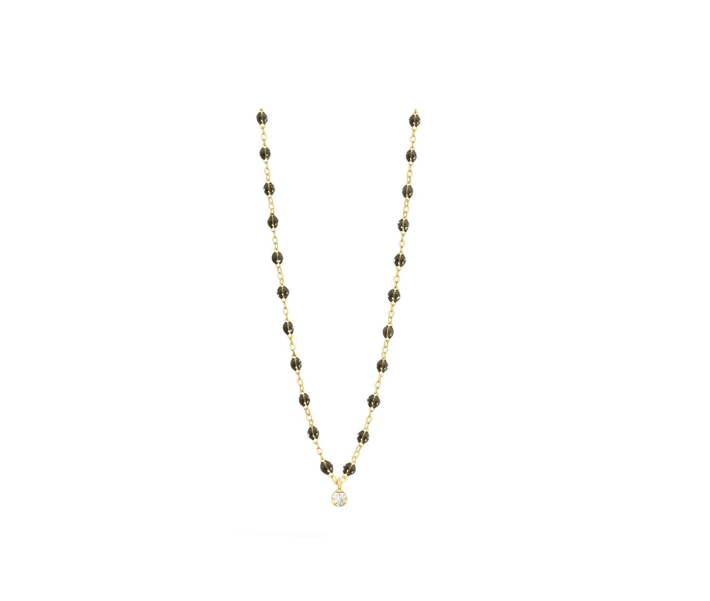 Gigi Clozeau 18kt Classic Supreme 1 Diamond Resin Necklace