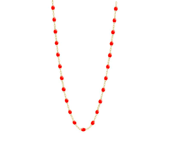 Gigi Clozeau 18kt Gold Classic Resin Necklace 17.7"