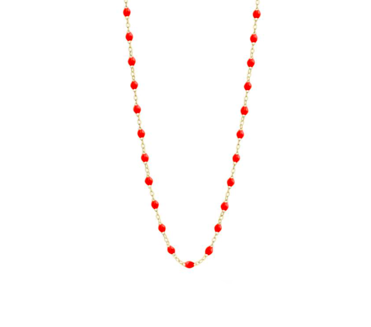 Gigi Clozeau 18kt Gold Classic Resin Necklace 16.5"
