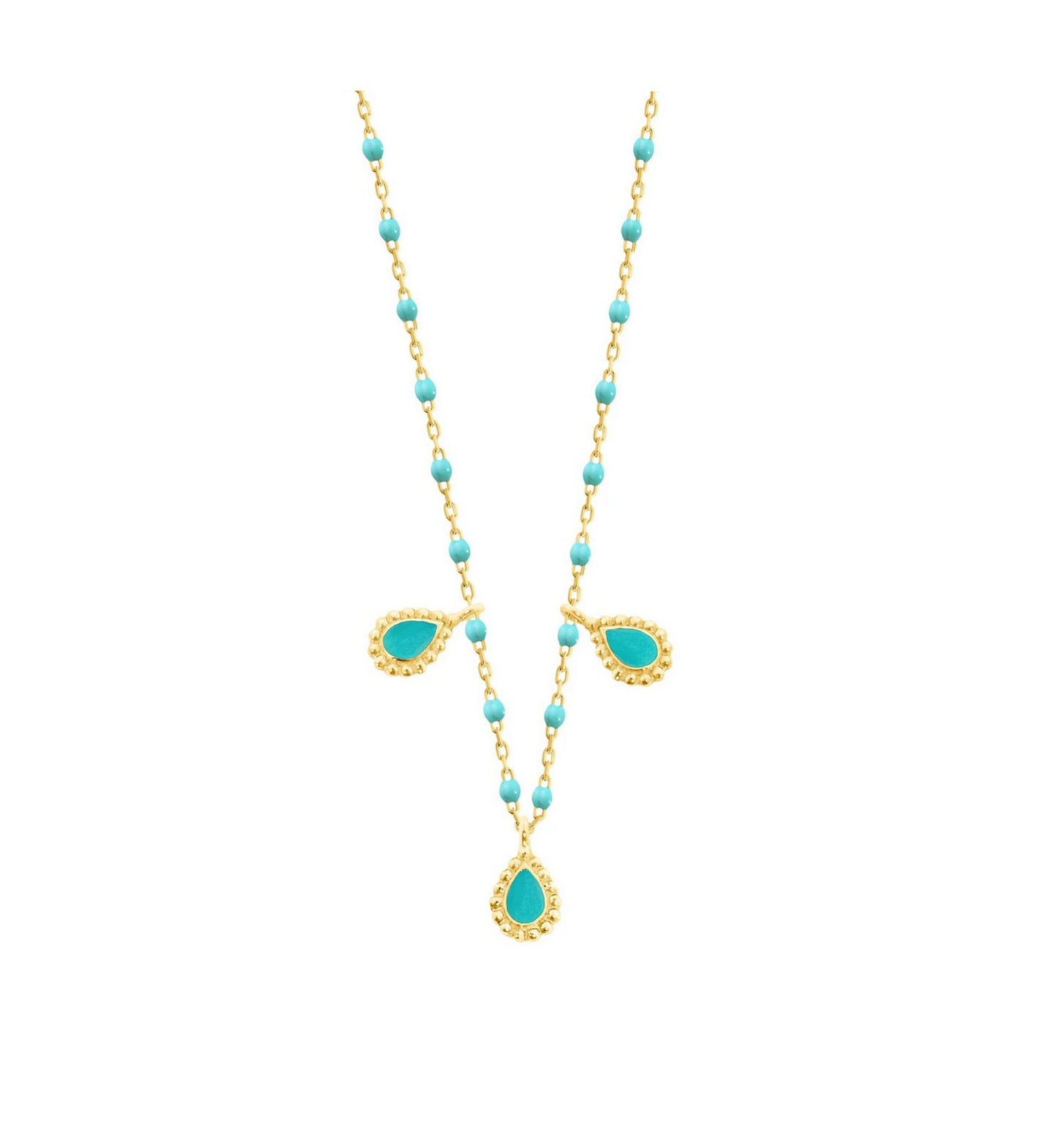 Gigi Clozeau 18kt Mini Three Lucky Cahsmere Necklace