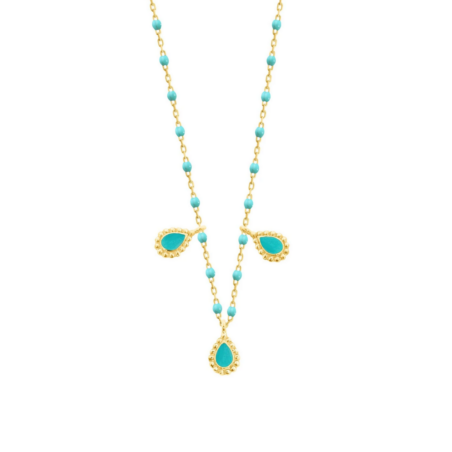 Gigi Clozeau 18kt Mini Three Lucky Cahsmere Necklace