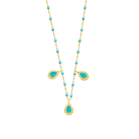 Gigi Clozeau 18kt Mini Three Lucky Cahsmere Necklace