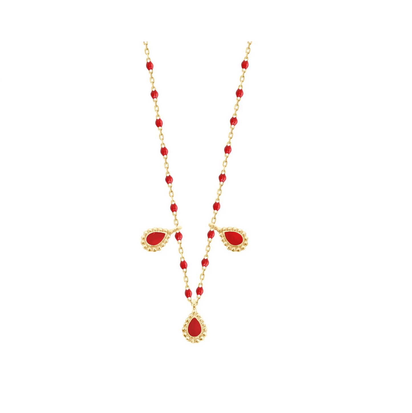 Gigi Clozeau 18kt Mini Three Lucky Cahsmere Necklace