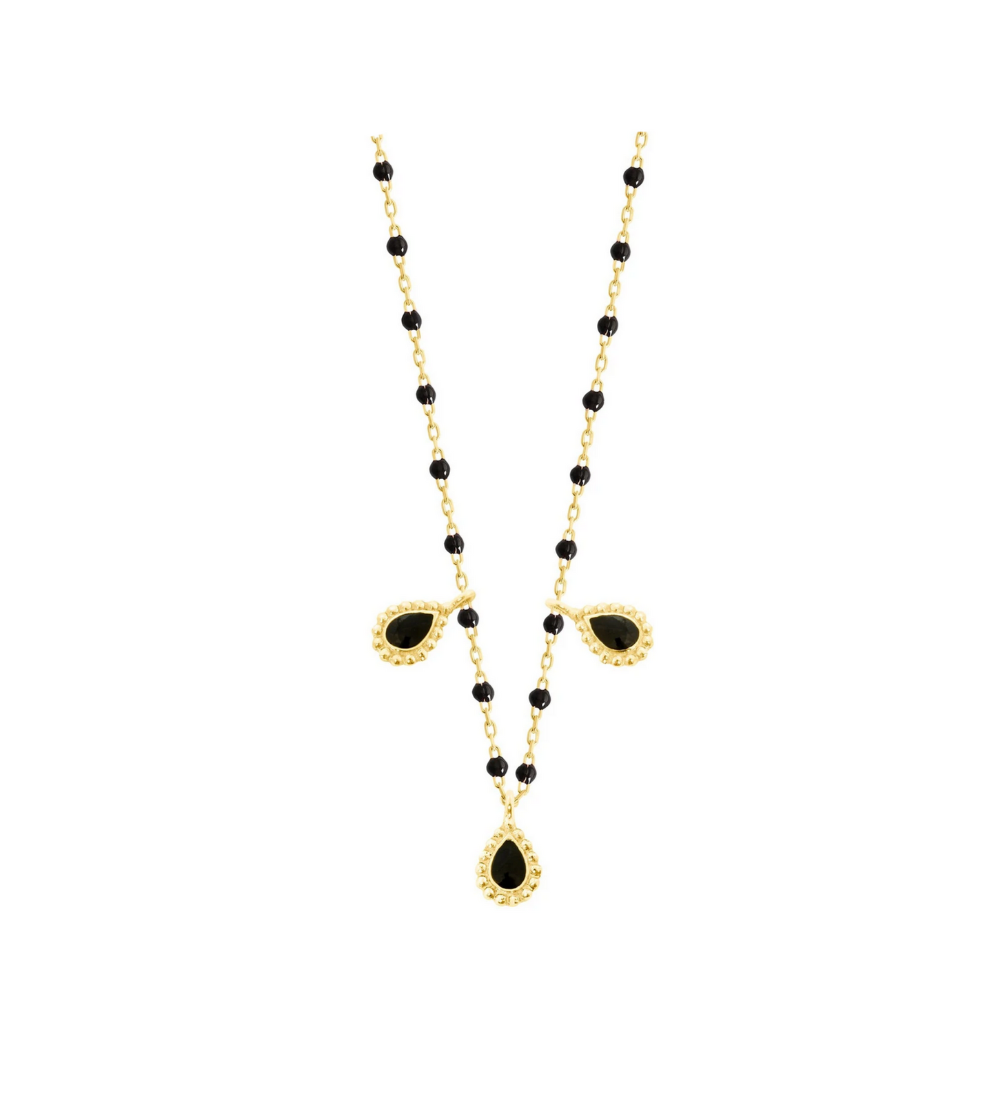 Gigi Clozeau 18kt Mini Three Lucky Cahsmere Necklace