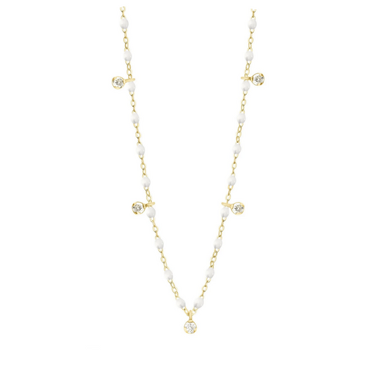 Gigi Clozeau 18kt Classic Supreme 5 Diamond Resin Necklace