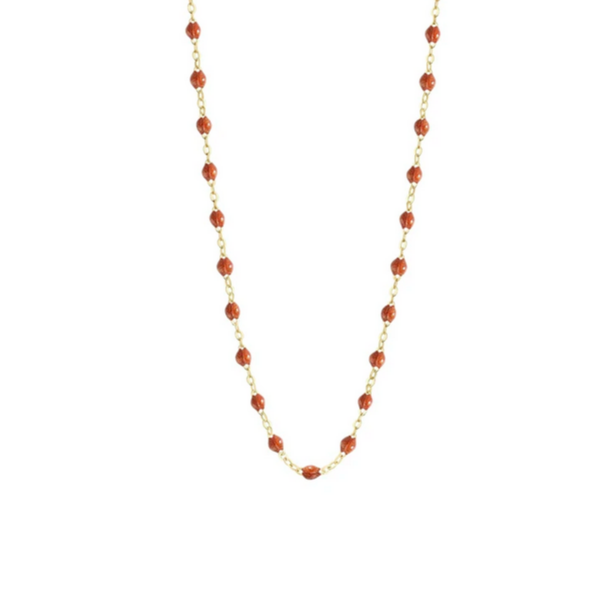 Gigi Clozeau 18kt Gold Classic Resin Necklace 17.7"