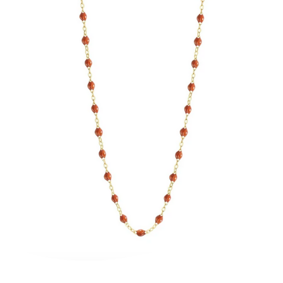 Gigi Clozeau 18kt Gold Classic Resin Necklace 16.5"