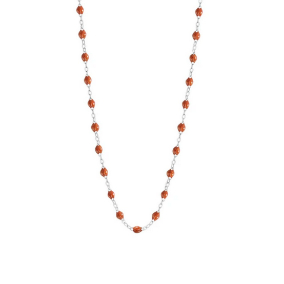Gigi Clozeau 18kt Gold Classic Resin Necklace 17.7"