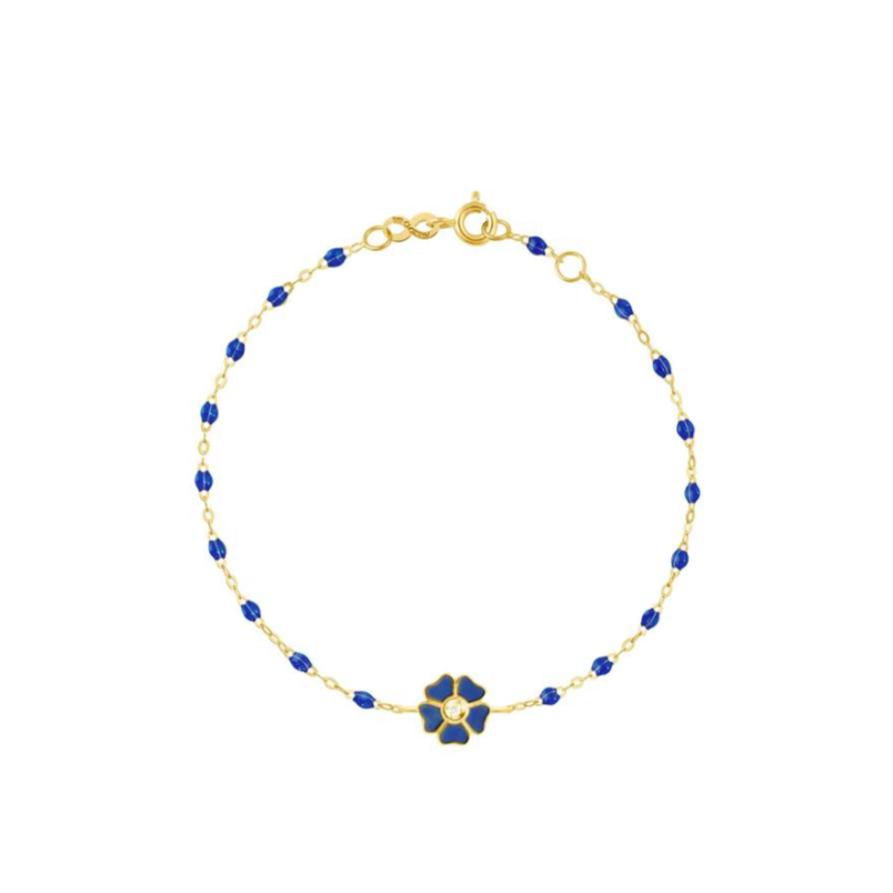 Gigi Clozeau 18kt Classic Flower Diamond Resin Bracelet