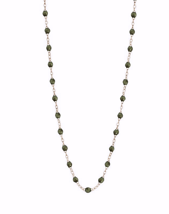Gigi Clozeau 18kt Gold Classic Resin Necklace 16.5"