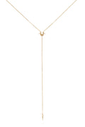 Celine Daoust 14k Sun and Diamond Lariat Necklace