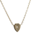 Zoë Chicco 14k Star Set Diamond Shield Necklace