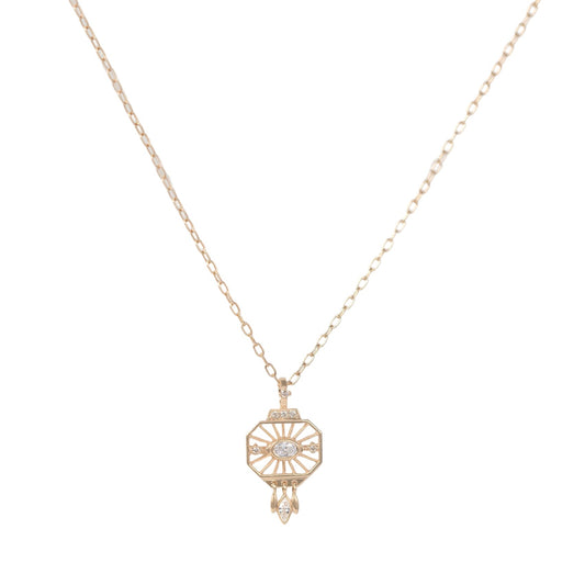 Celine Daoust 14k Small Diamonds Dream Catcher Necklace