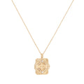 Celine Daoust 14k Diamond and Key Open Book Necklace