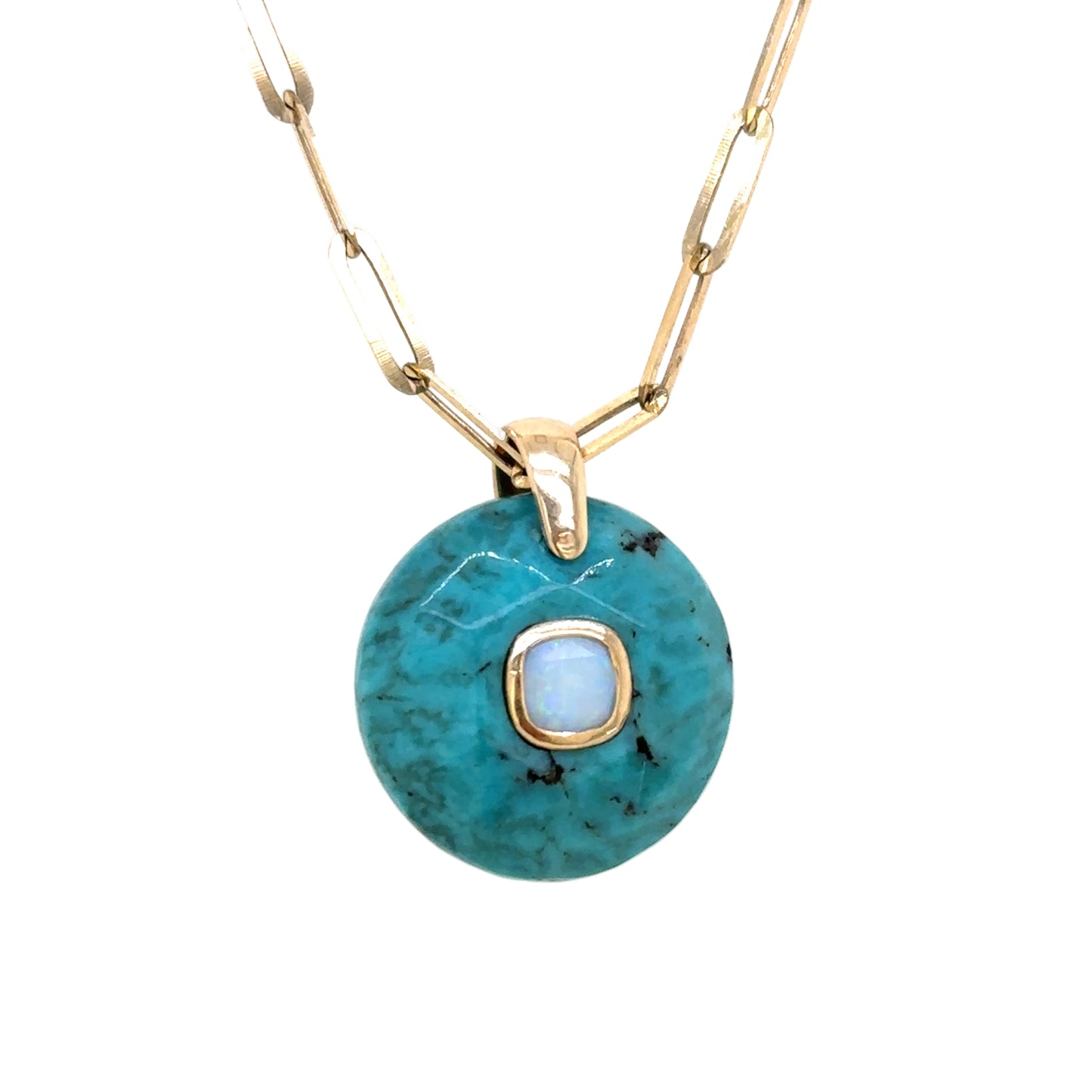 Pascale Monvoisin 9KT "Milo" Turquoise and Opal Necklace