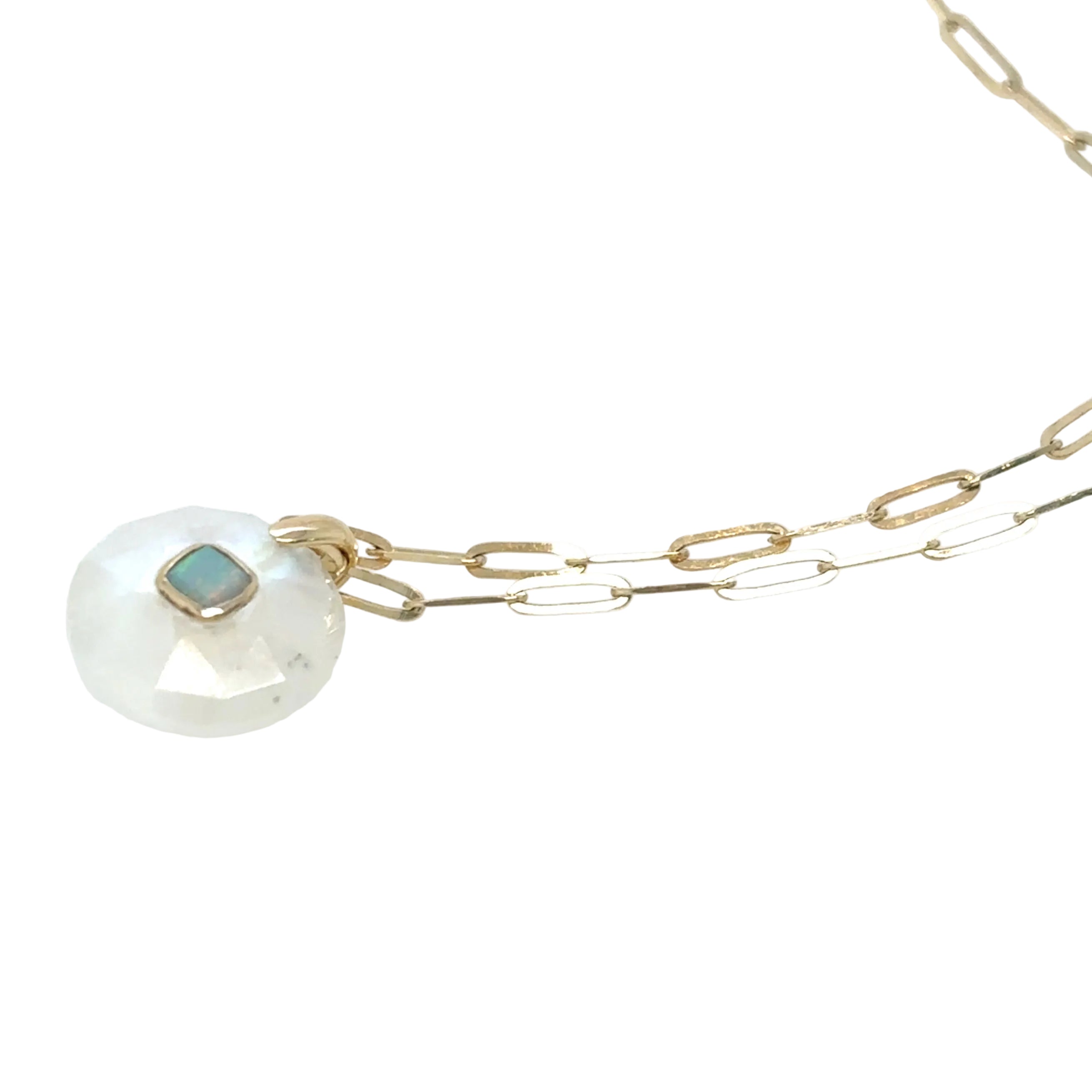 Pascale Monvoisin 9KT MILO Moonstone and Opal Necklace