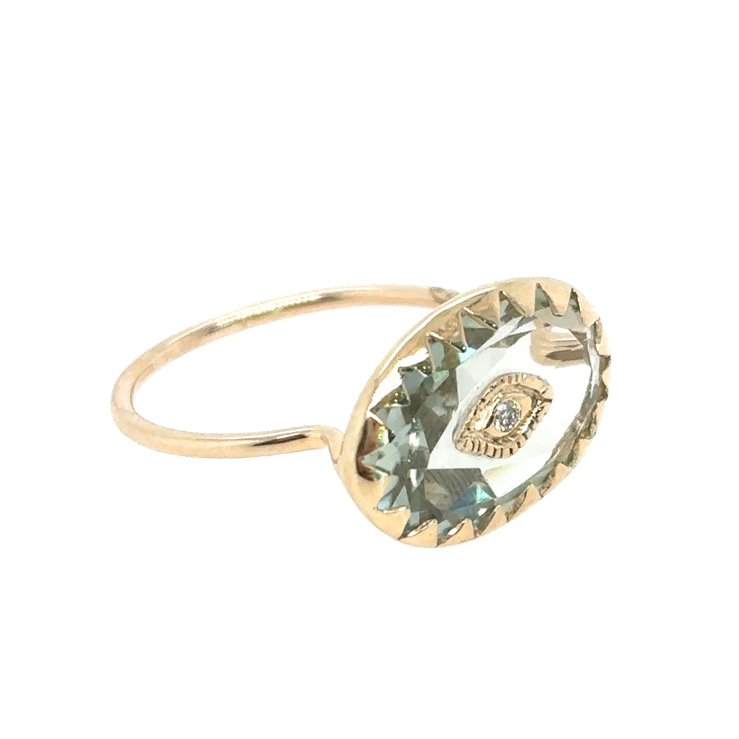 Pascale Monvoisin 9KT SOUAD Green Amethyst Ring