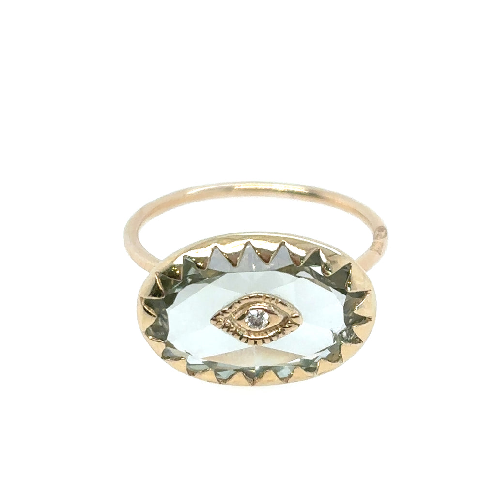 Pascale Monvoisin 9KT SOUAD Green Amethyst Ring
