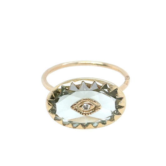 Pascale Monvoisin 9KT SOUAD Green Amethyst Ring