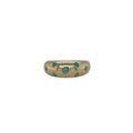 Zoë Chicco 14K Scattered Star Set Turquoise Small Aura Ring