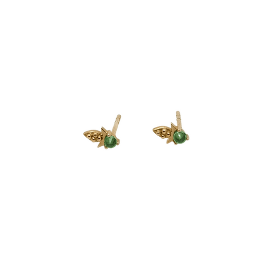 Celine Daoust 14k Tsavorite Stud Earrings