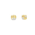Monaka 18KT Rutilated Quartz Studs