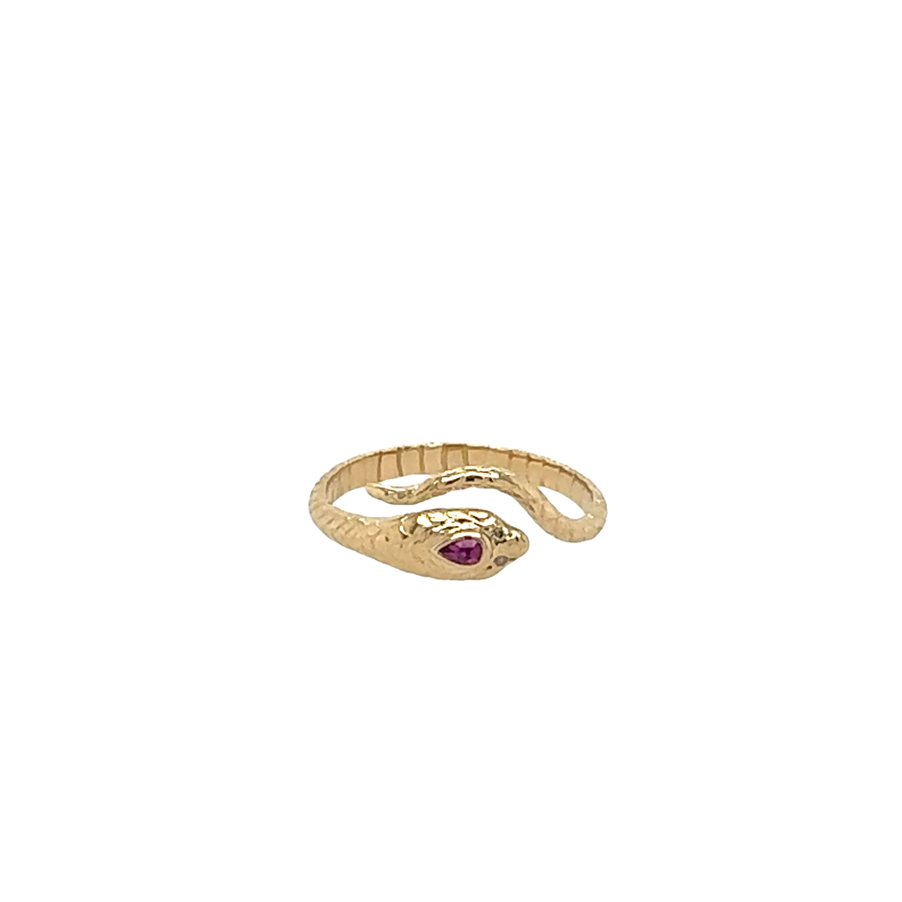 Celine Daoust 14kt Ruby and Diamond Cobra Ring