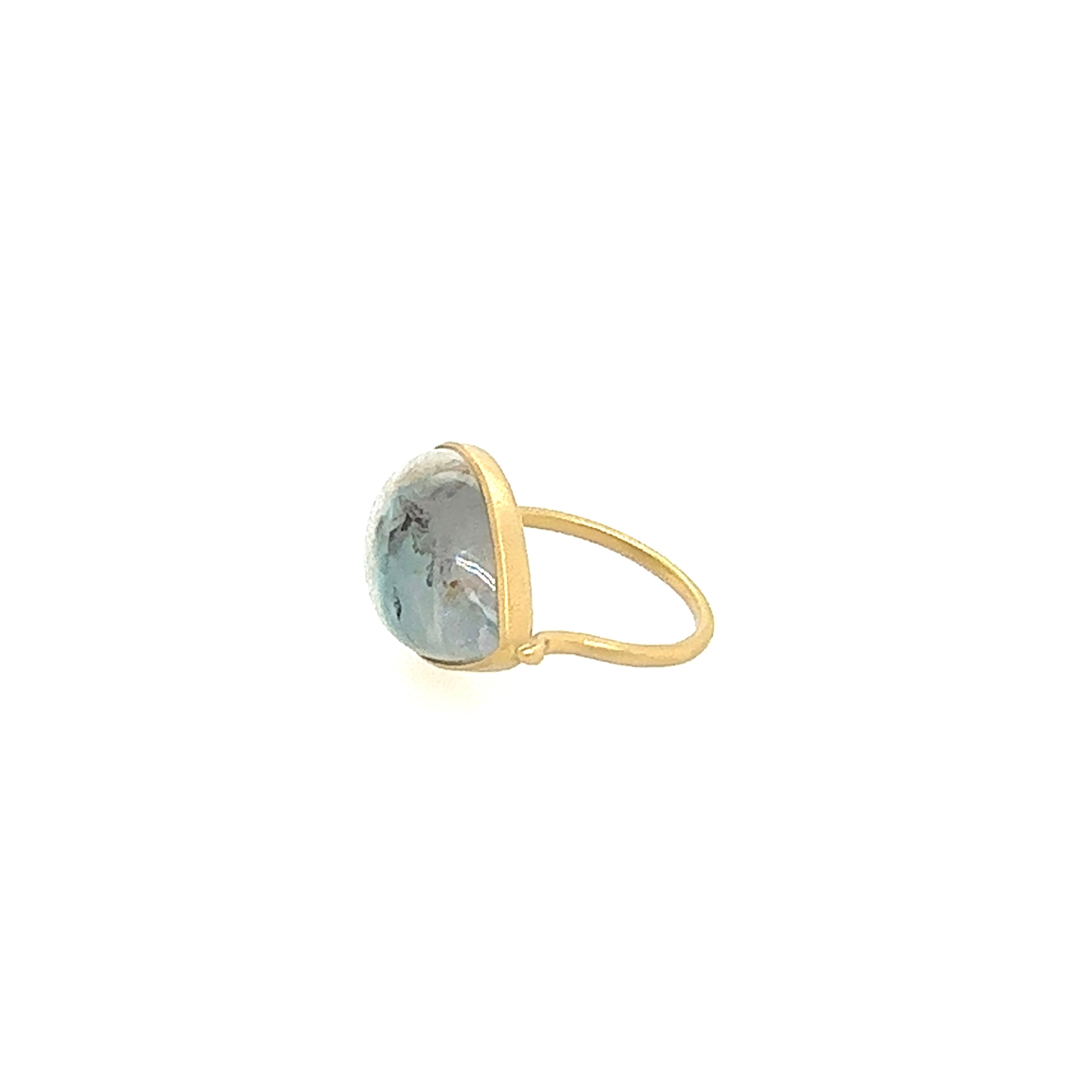 Monaka 18KT Gilalite Quartz Ring
