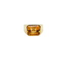 14KT Emerald-Cut Citrine Ring