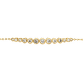 Meira T 14kt Graduated Bezel Set Diamonds Bracelet