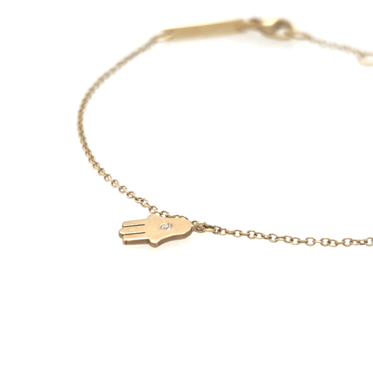Zoë Chicco 14k Itty Bitty Hamsa Hand Bracelet