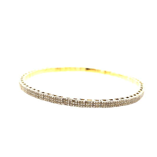 Meira T 14kt Stretchy Pave Diamond Bracelet