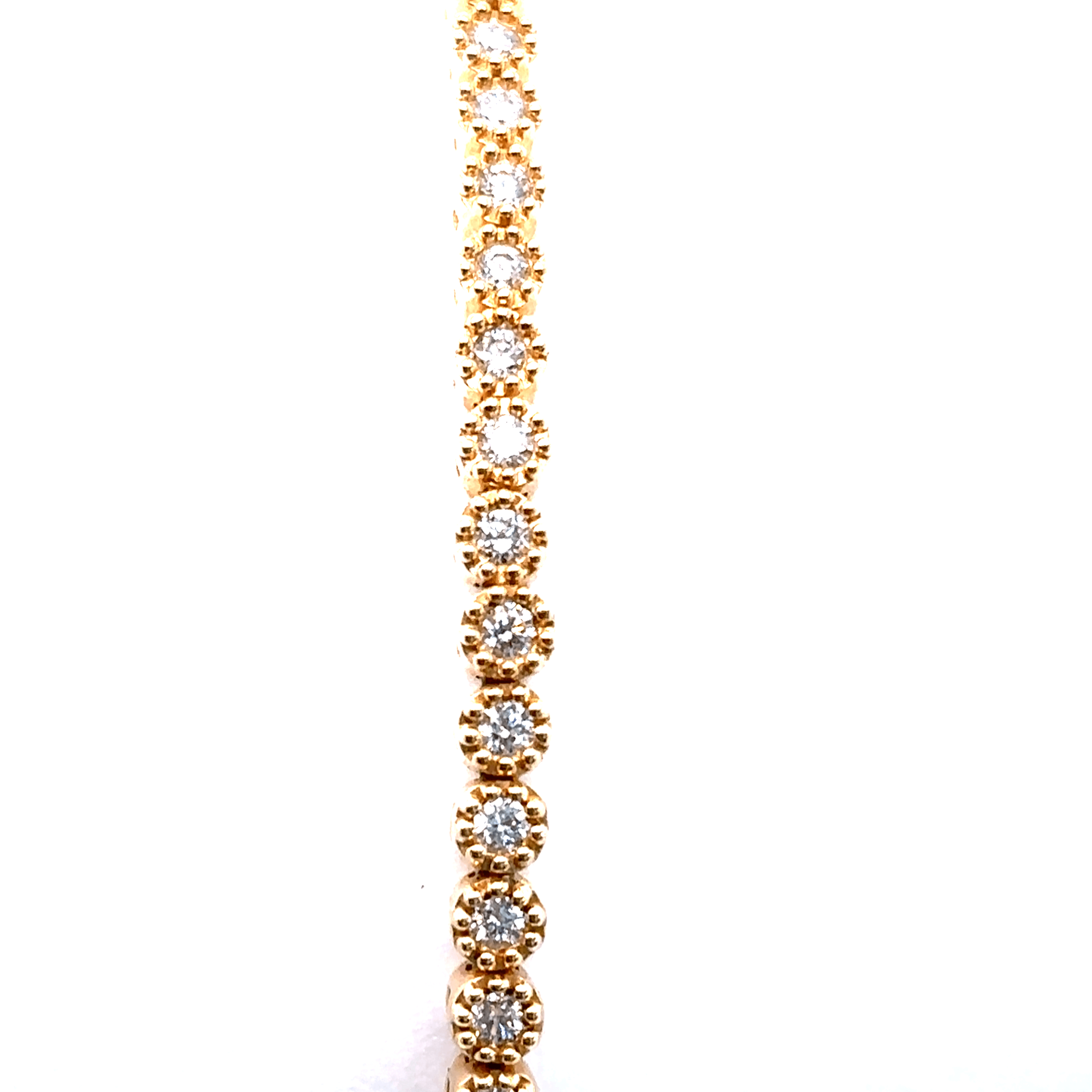 Meira T 14k Bezel-Set Diamond Bangle Bracelet