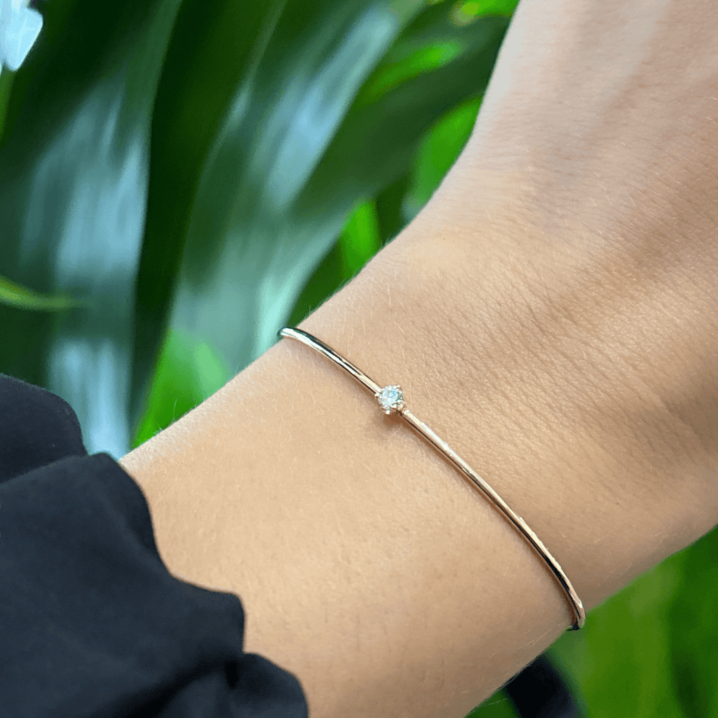 Zoë Chicco 14k Single Prong Diamond Cuff