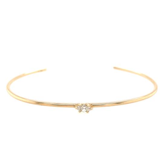 Zoë Chicco 14k Marquise Diamond Open Cuff
