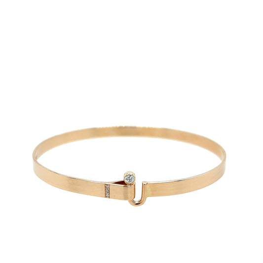 Zoë Chicco 14k Diamond Flat Wire Bracelet