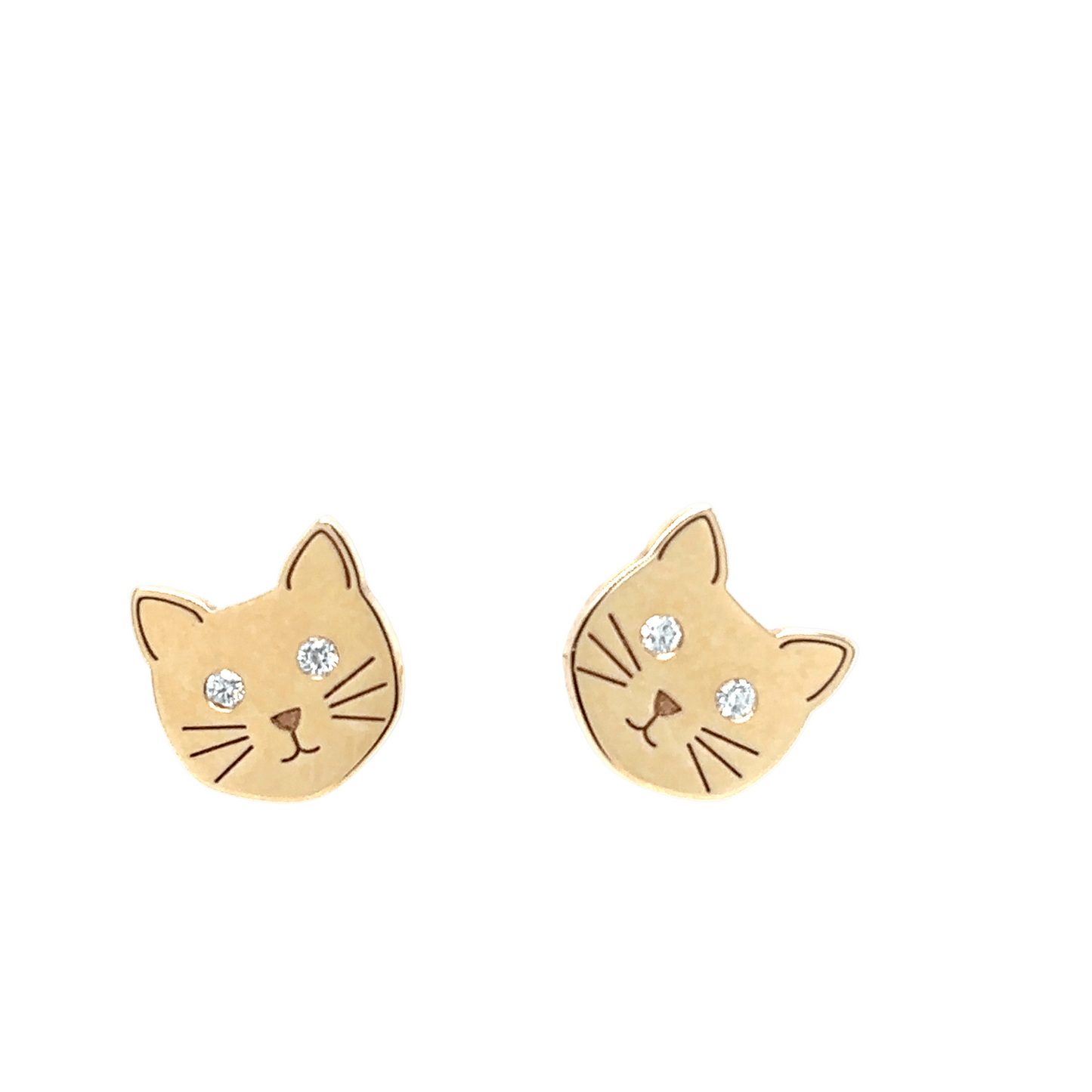 Zoë Chicco 14k Midi Bitty Diamond Cat Studs