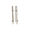 Zoë Chicco 14K 2 Prong Diamond U Wire Threader Earrings