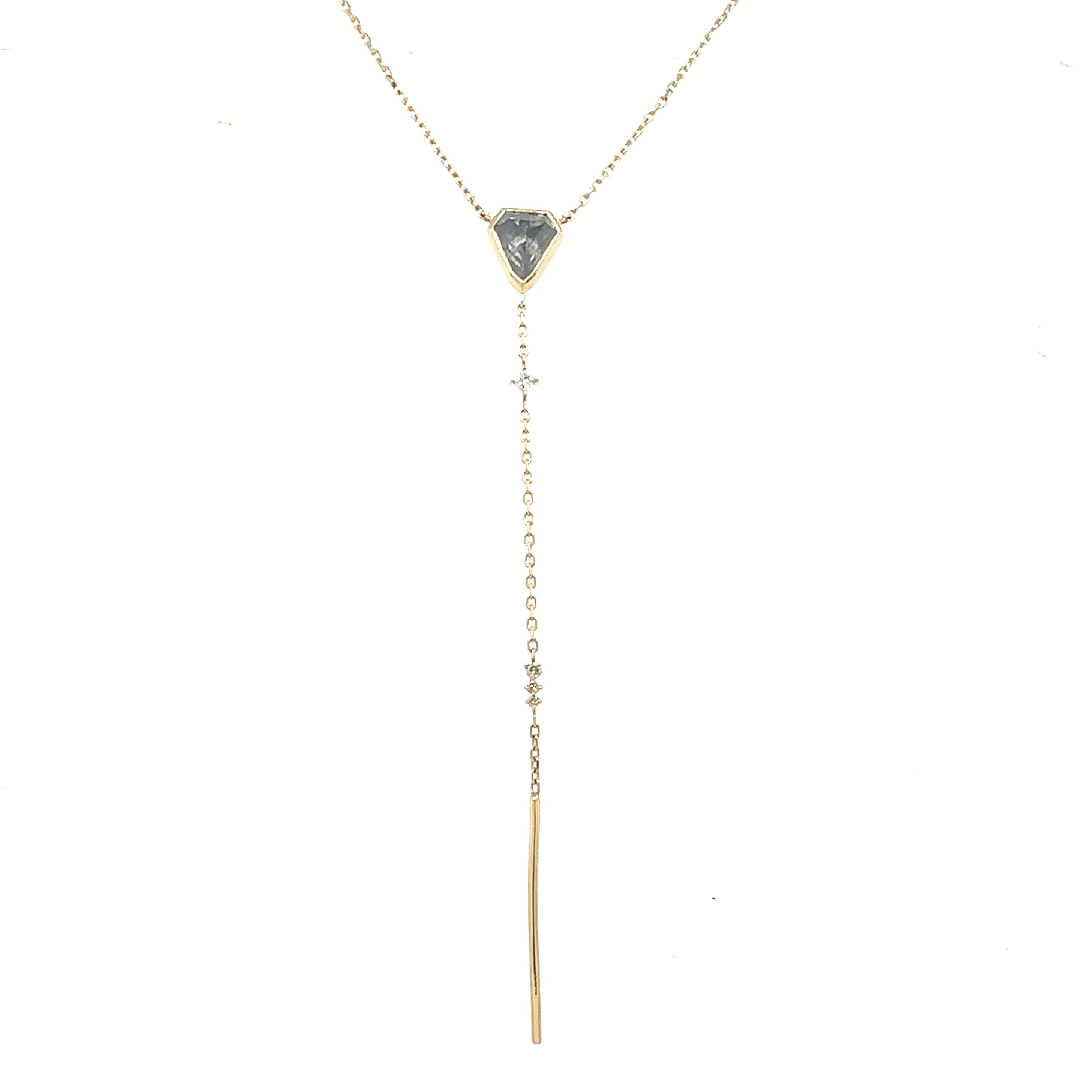 Celine Daoust 14k Diamonds Lariat Necklace
