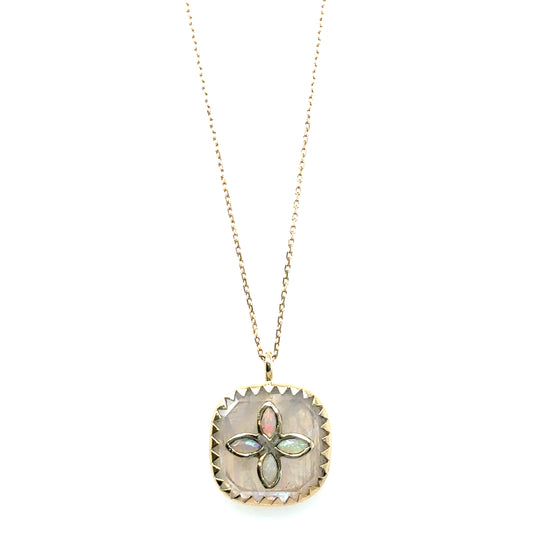 Pascale Monvoisin 9KT BOWIE Moonstone and Opal Necklace
