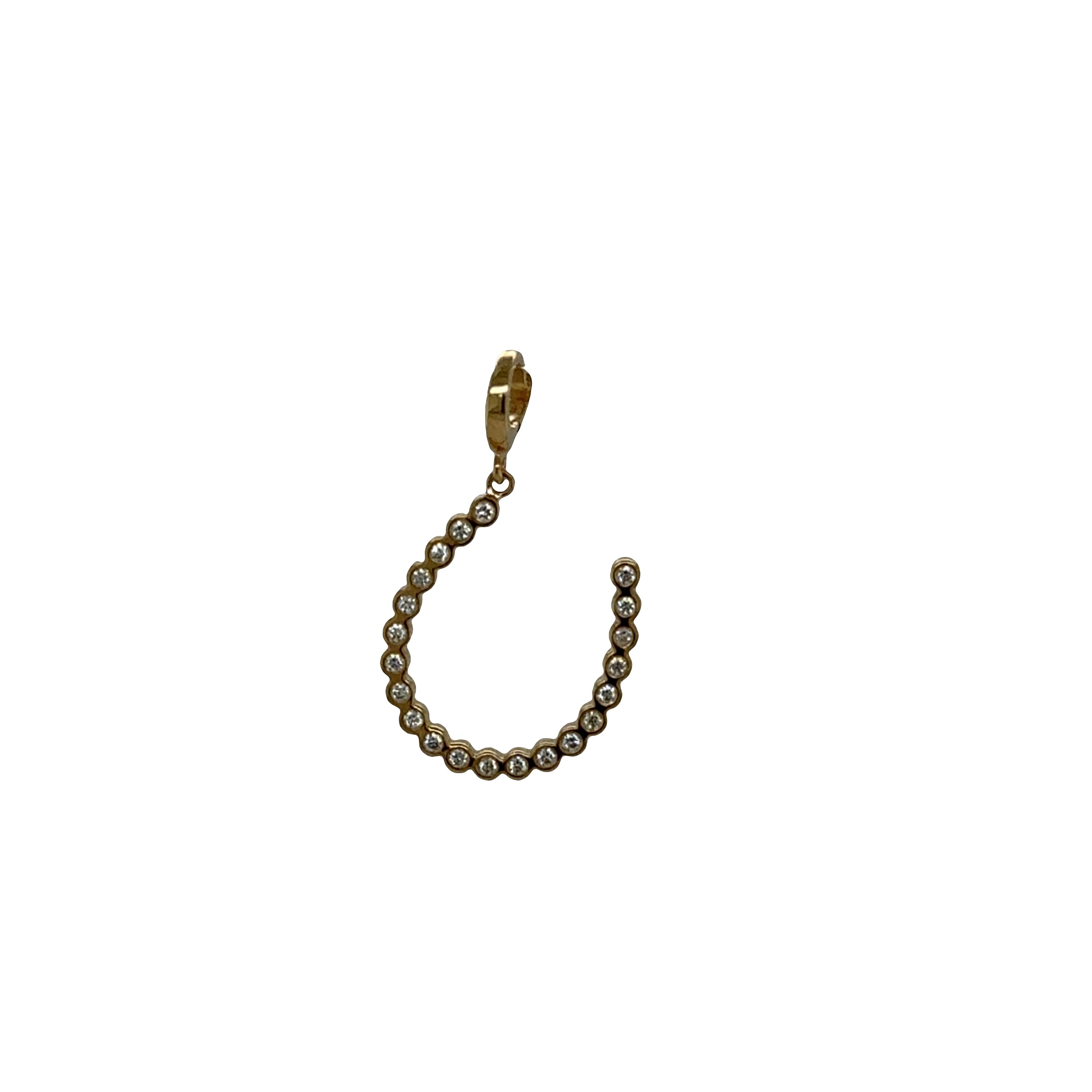Zoë Chicco 14K Diamond Horseshoe Enhancer Charm