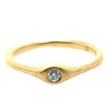 Victoria Cunningham 14KT Matte Gold Diamond Band