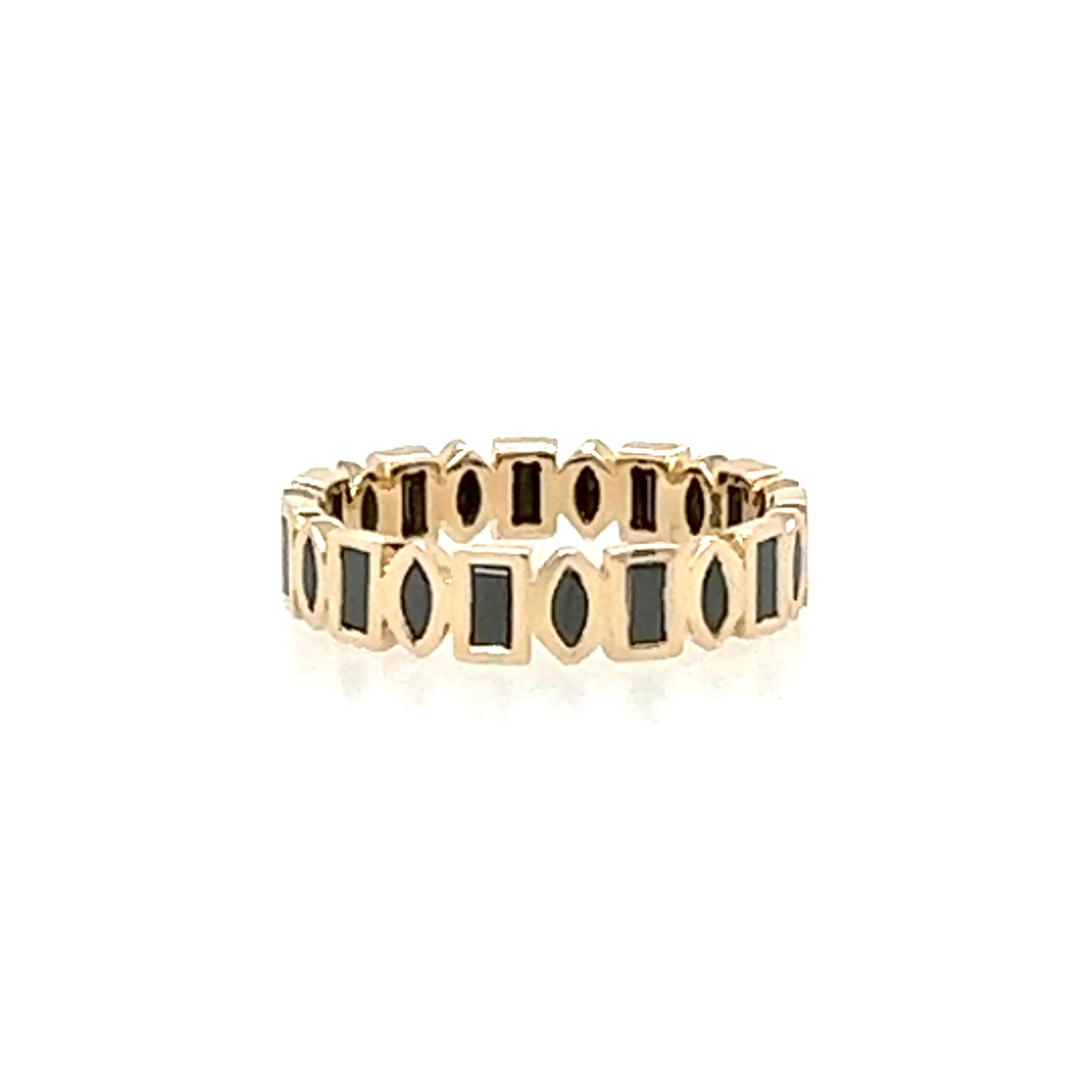 Metier 9kt Black Diamond Eternity Band