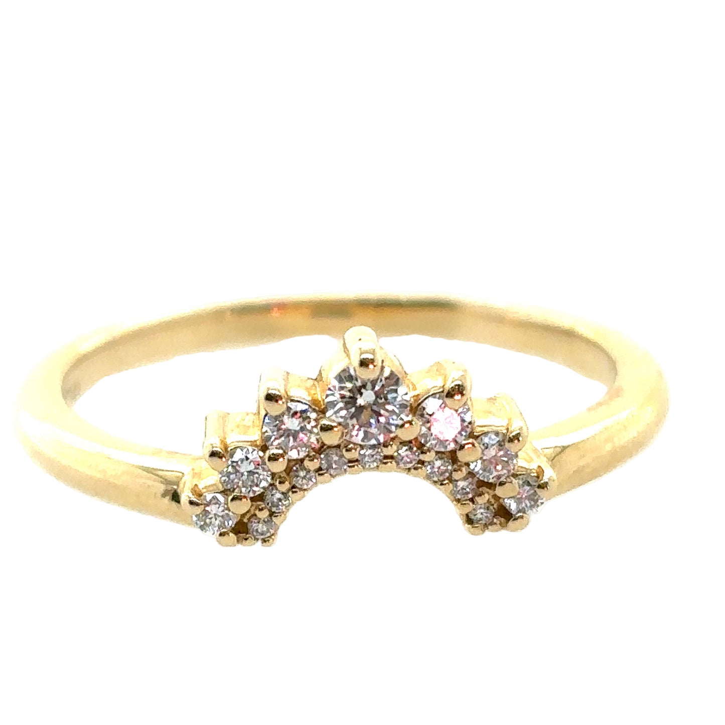 Zoë Chicco 14kt Diamond Crown Ring