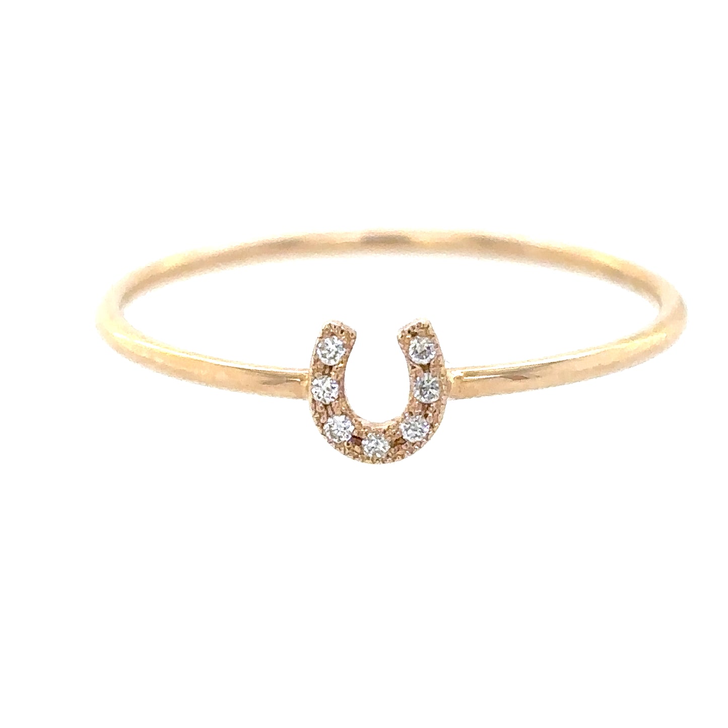 Zoë Chicco 14kt Itty Bitty Horseshoe Ring