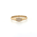 Zoë Chicco 14kt Pave Diamond Oval Signet Ring
