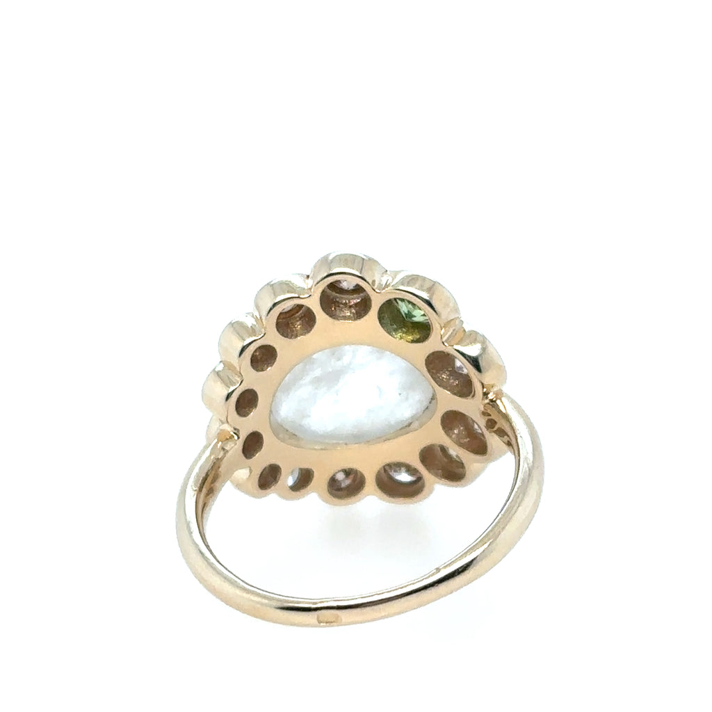 Pascale Monvoisin 9KT JASMINE Moonstone and Diamond Ring